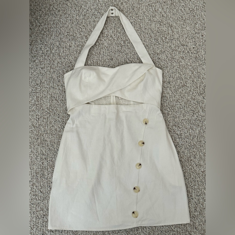 MARE MARE X ANTHROPOLOGIE STRAPLESS TUBE MINI DRESS